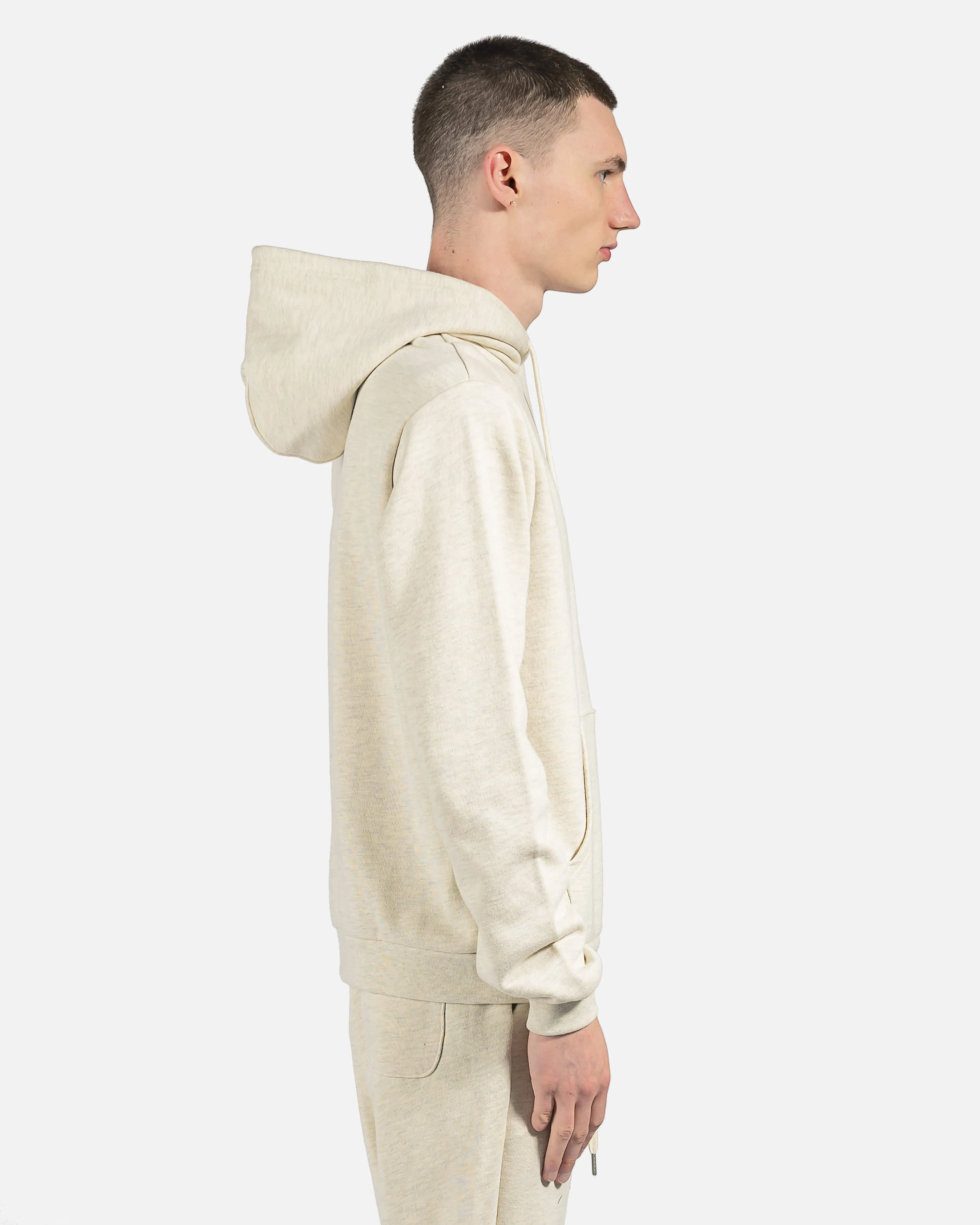 John Elliott Beach Hoodie in Heather Oatmeal