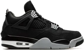 Jordan Air 4 Black Canvas sneakers