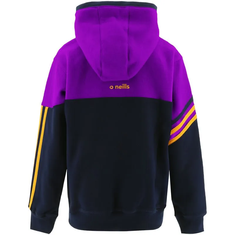 Kids' Nevis Fleece Overhead Hoodie Marine / Purple / Amber