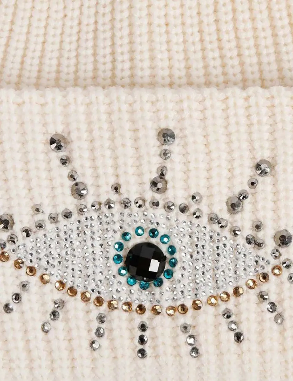 KURT GEIGER EVIL EYE BEANIE