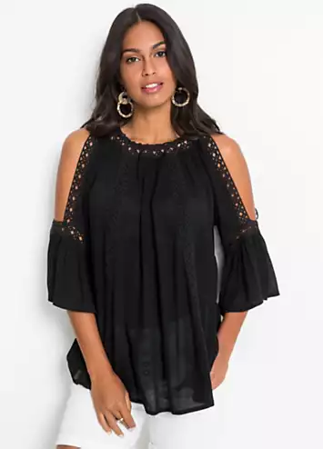 Lace Trim Tunic by bonprix | Look Again