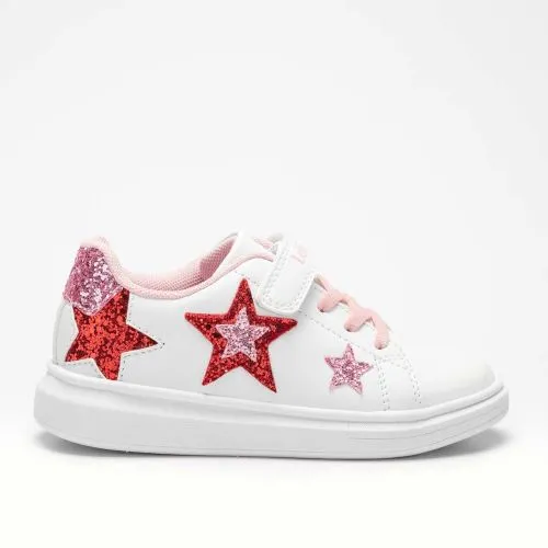 Lelli Kelly Girl's Star Strap Trainers | White-  LK5818 (AA52)