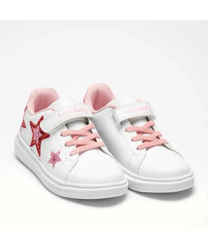 Lelli Kelly Girl's Star Strap Trainers | White-  LK5818 (AA52)