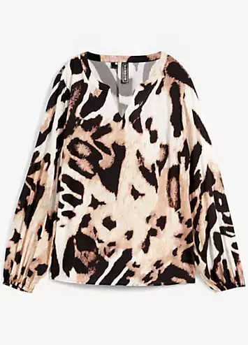 Leopard Print Tunic Top by bonprix | Look Again