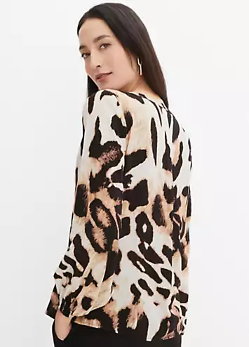 Leopard Print Tunic Top by bonprix | Look Again