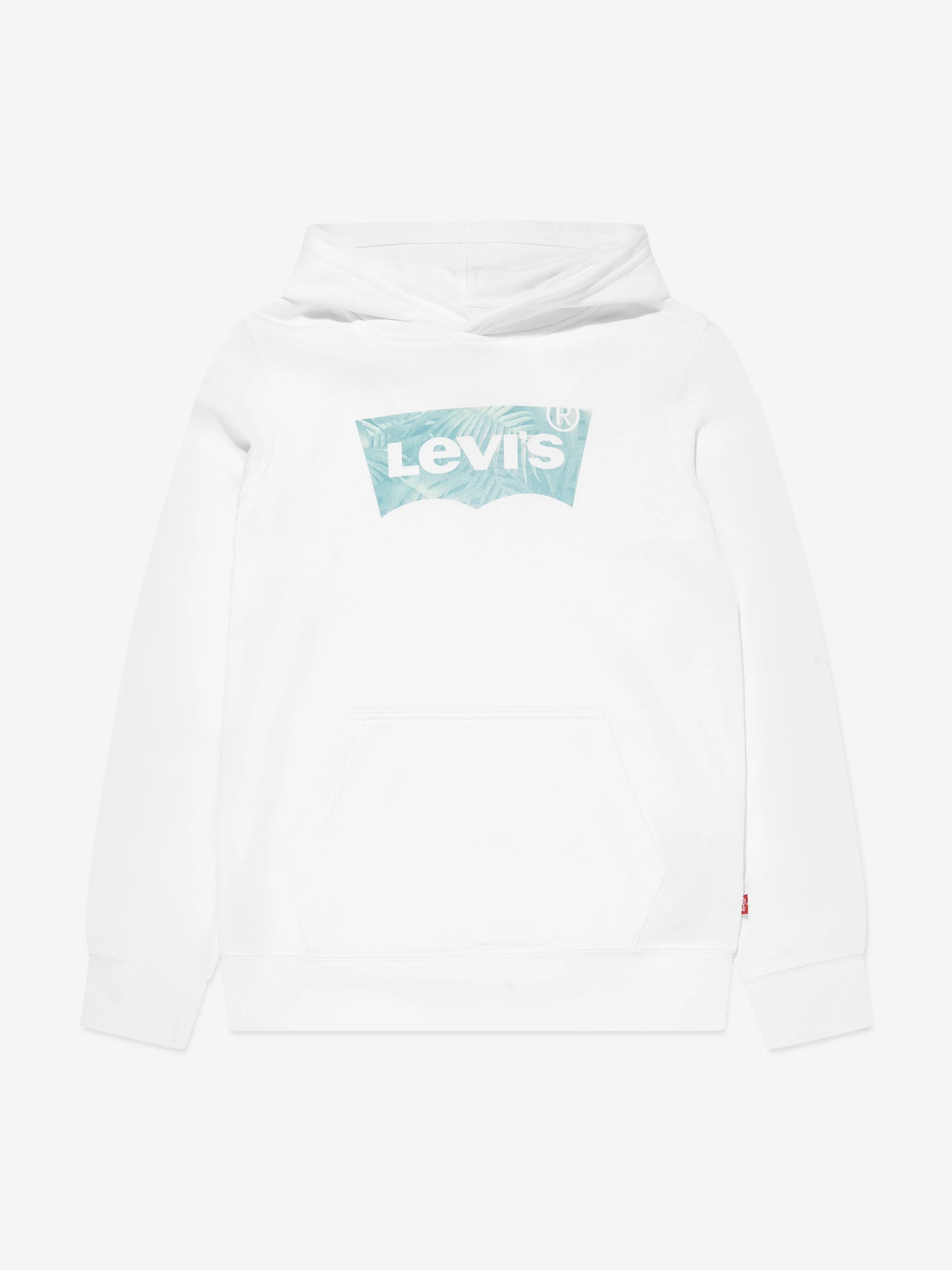 Levi's Wear Boys Palm Batwing Fill Hoodie in White