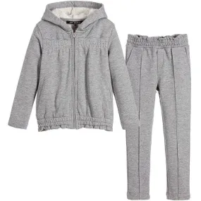 LILI GAUFRETTE BABY GIRLS GREY GLITTERY TRACKSUIT 3 YEARS