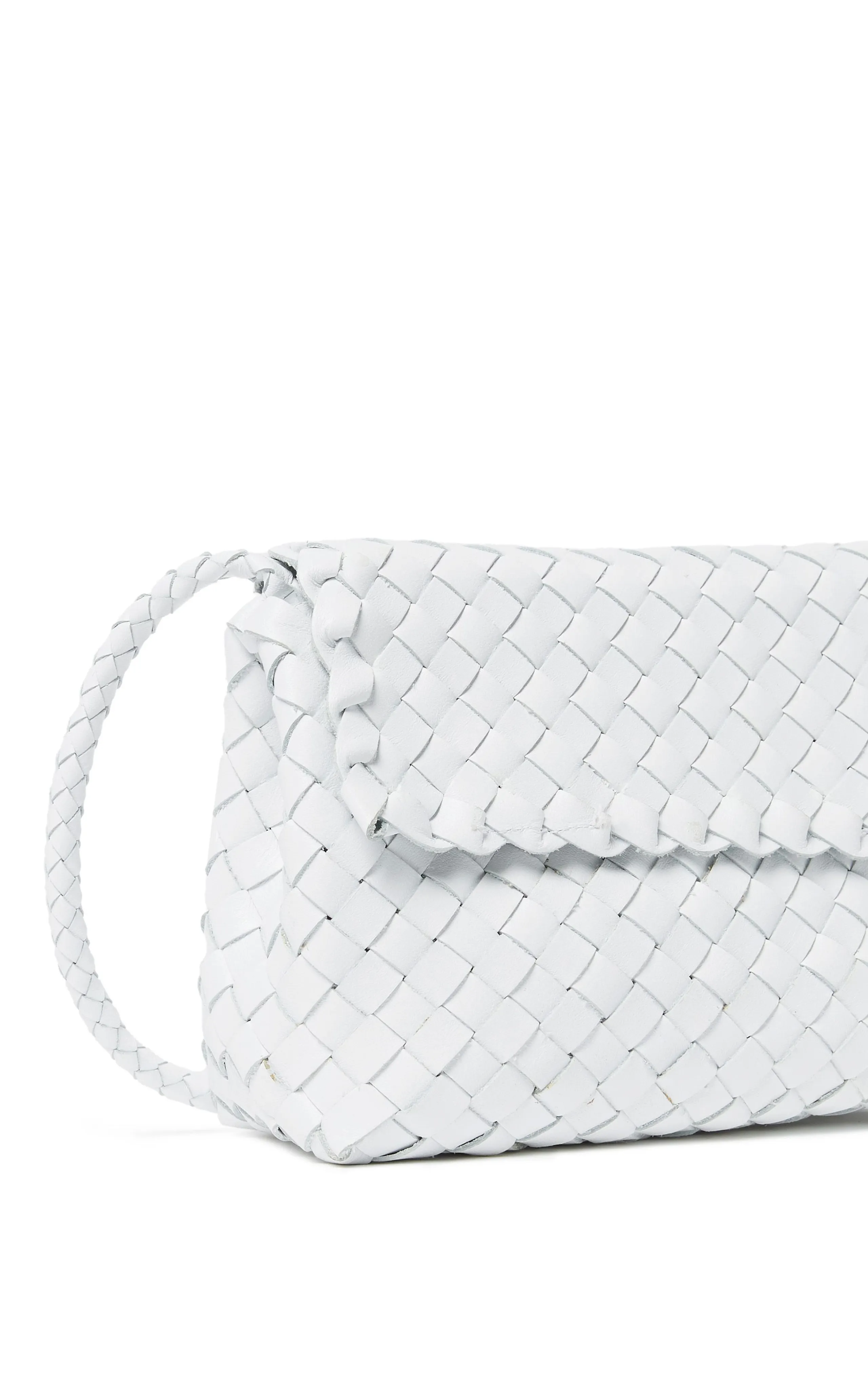 Loeffler Randall Billie Woven Leather Shoulder Bag