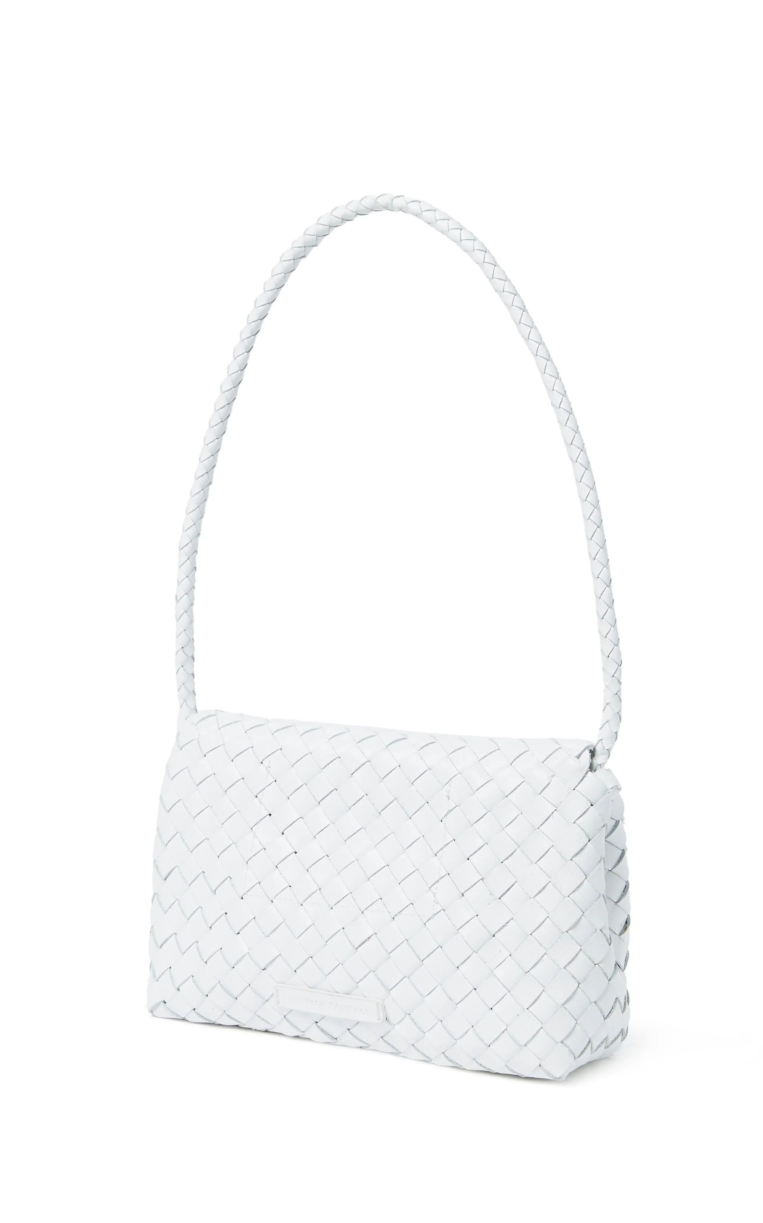 Loeffler Randall Billie Woven Leather Shoulder Bag