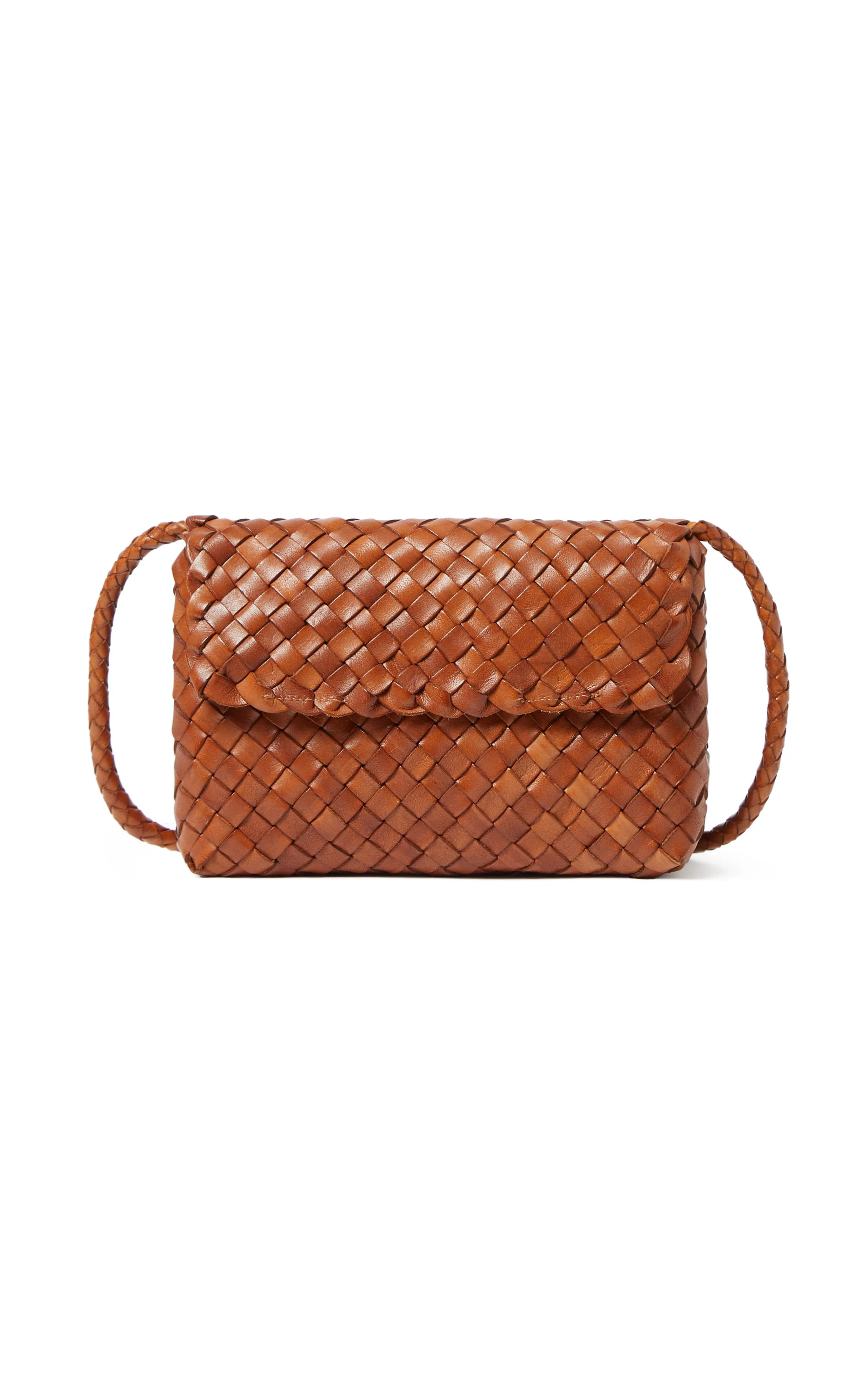 Loeffler Randall Billie Woven Leather Shoulder Bag