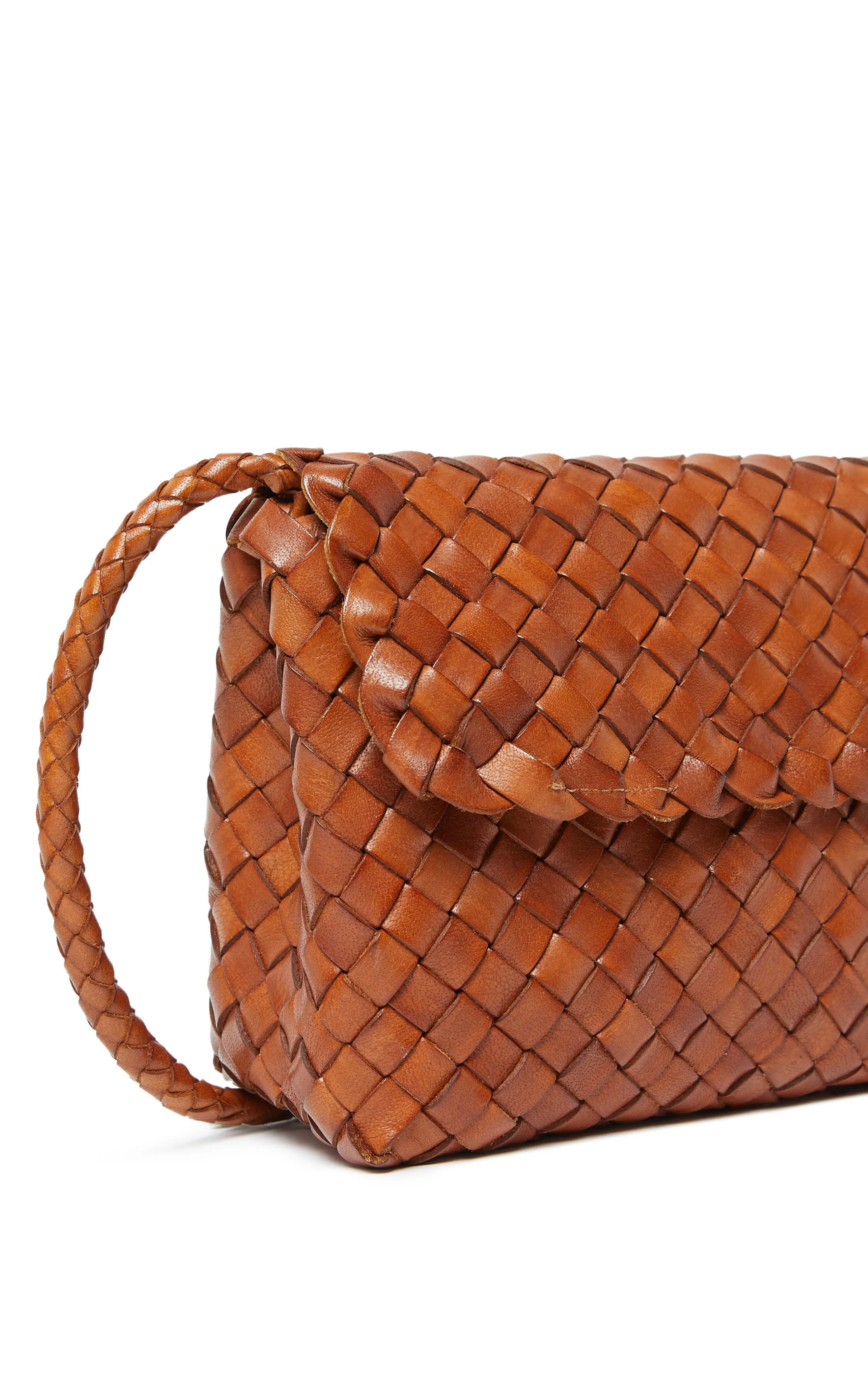 Loeffler Randall Billie Woven Leather Shoulder Bag