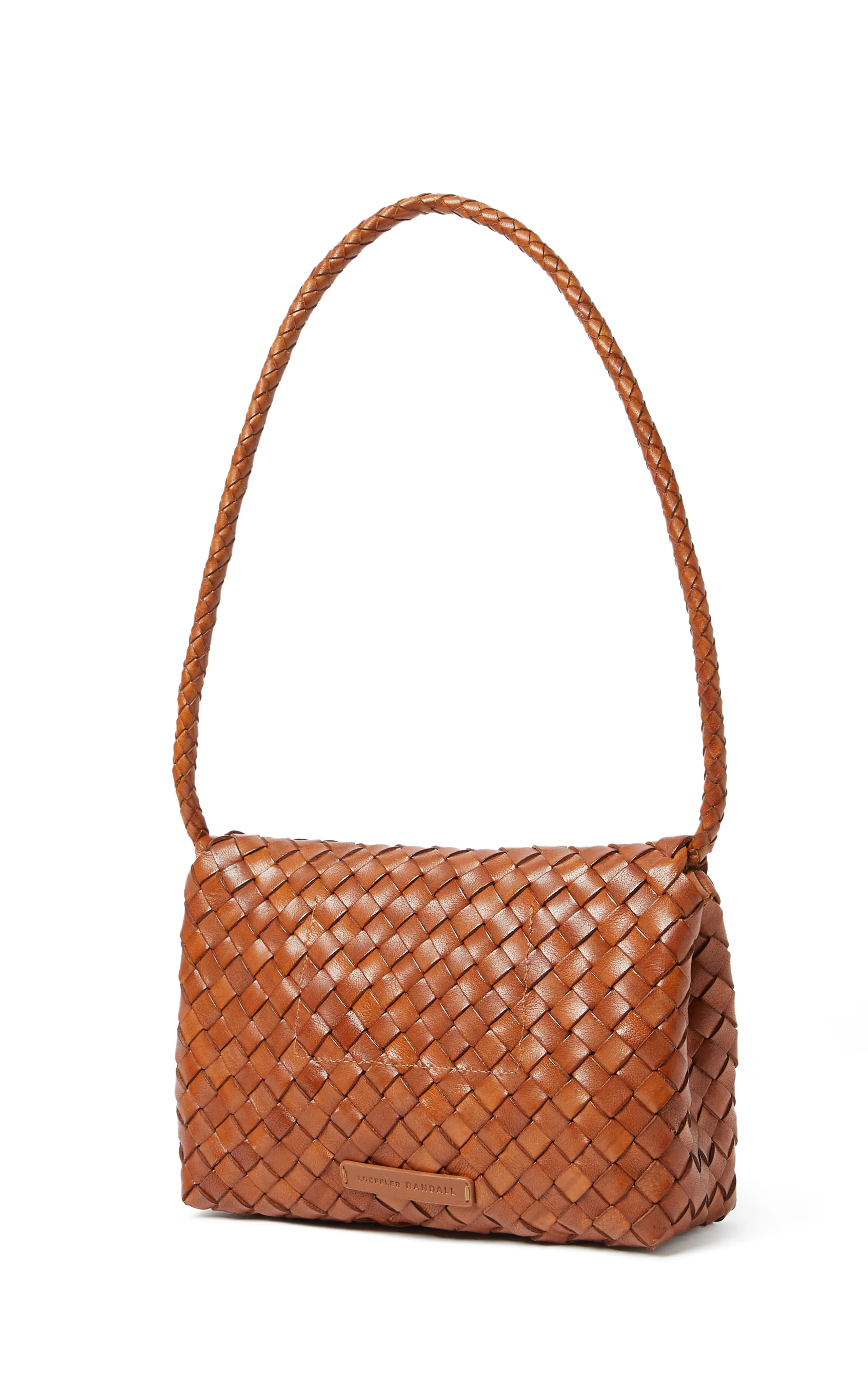 Loeffler Randall Billie Woven Leather Shoulder Bag