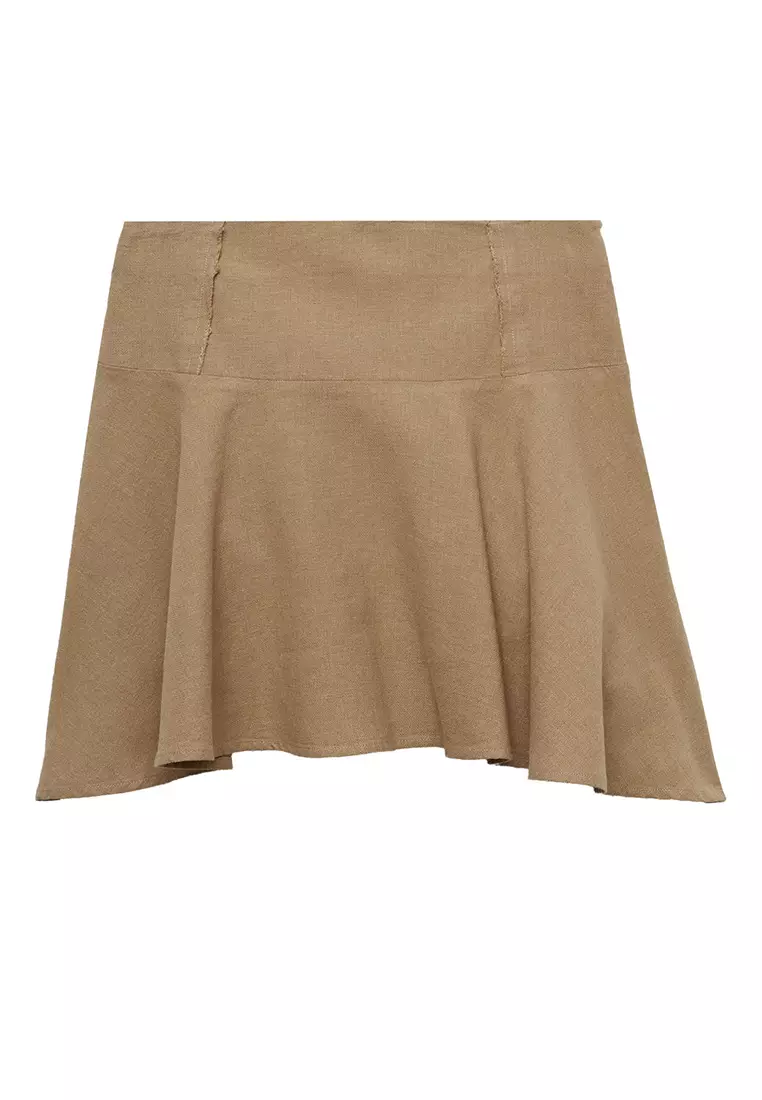 Mango Asymmetric Cotton Skirt