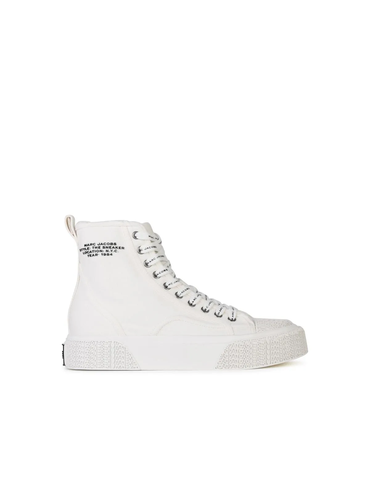 Marc Jacobs (The)    Marc Jacobs () ' High Top' White Tela Sneakers