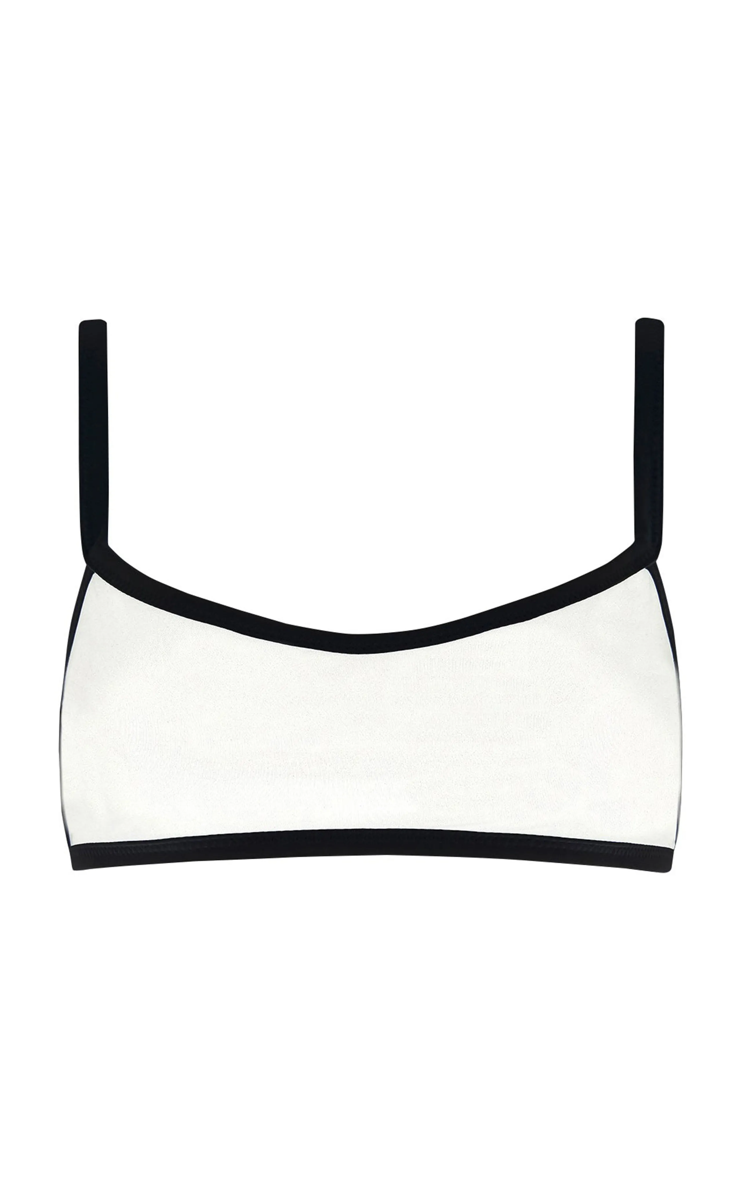 Marysia Ligne Contrast-Trimmed Bikini Top