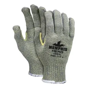 MCR Safety 12 Pr Cut Pro Hero 7 Gauge Uncoated Cut Resistant Work Gloves