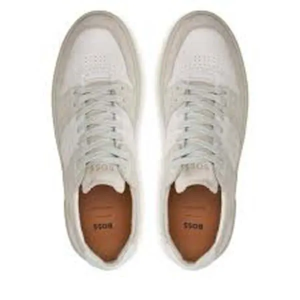 Men's Gary Suede Leather Tennis Sneakers - Open White