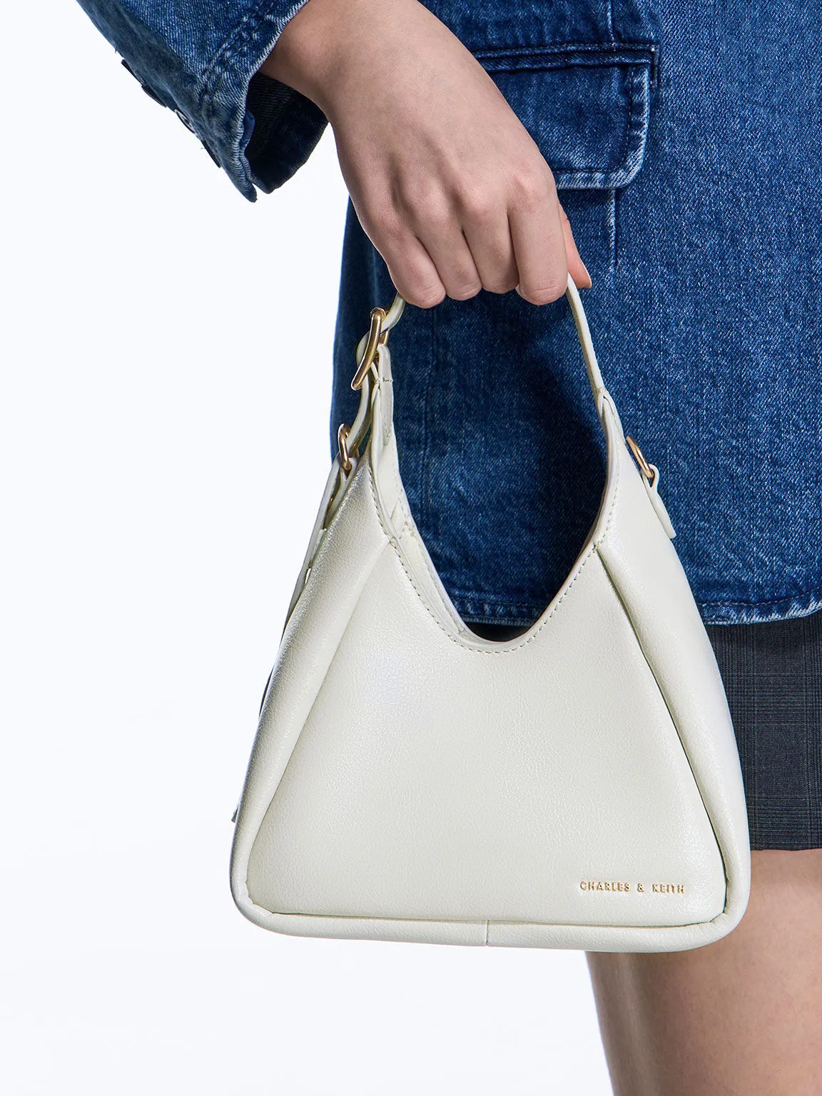 Mini Buzz Hobo Bag - White