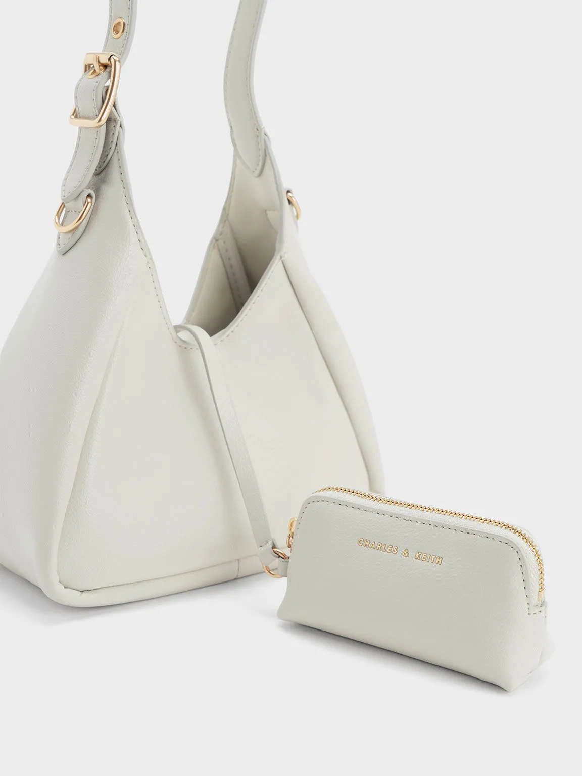 Mini Buzz Hobo Bag - White