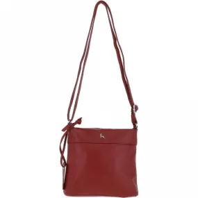 Mini Leather Shoulder Bag Red: AJ-630