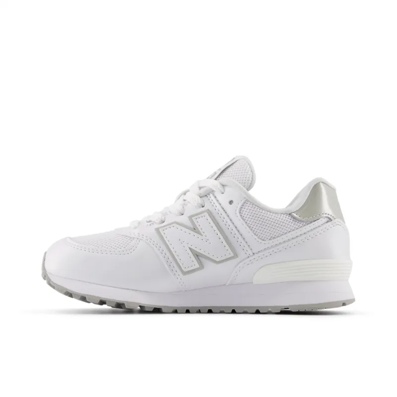 New Balance Youth Girls 574 Running Shoe - PC5742BE (Wide)