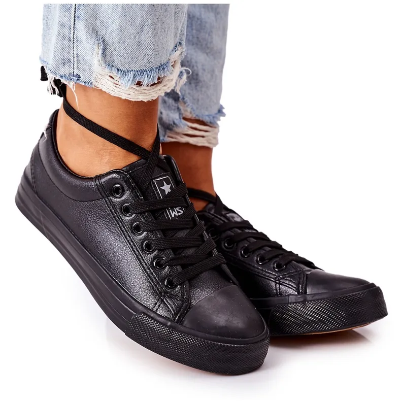 News Women's Black Sneakers 21SP02-1200