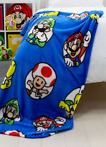 Nintendo Super Mario Circles Fleece Blanket | Kaleidoscope