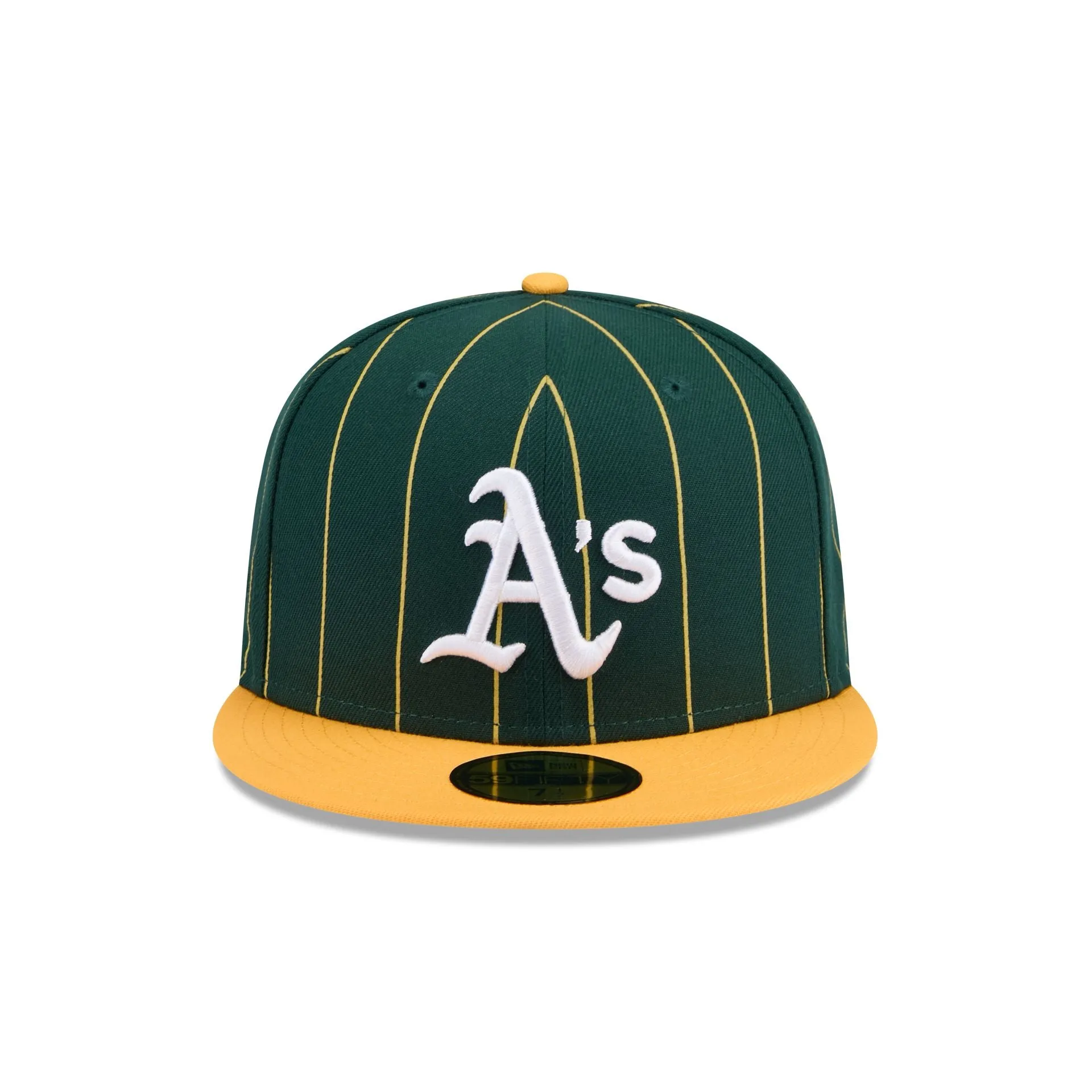 Oakland Athletics Throwback Pinstripe 59FIFTY Fitted Hat