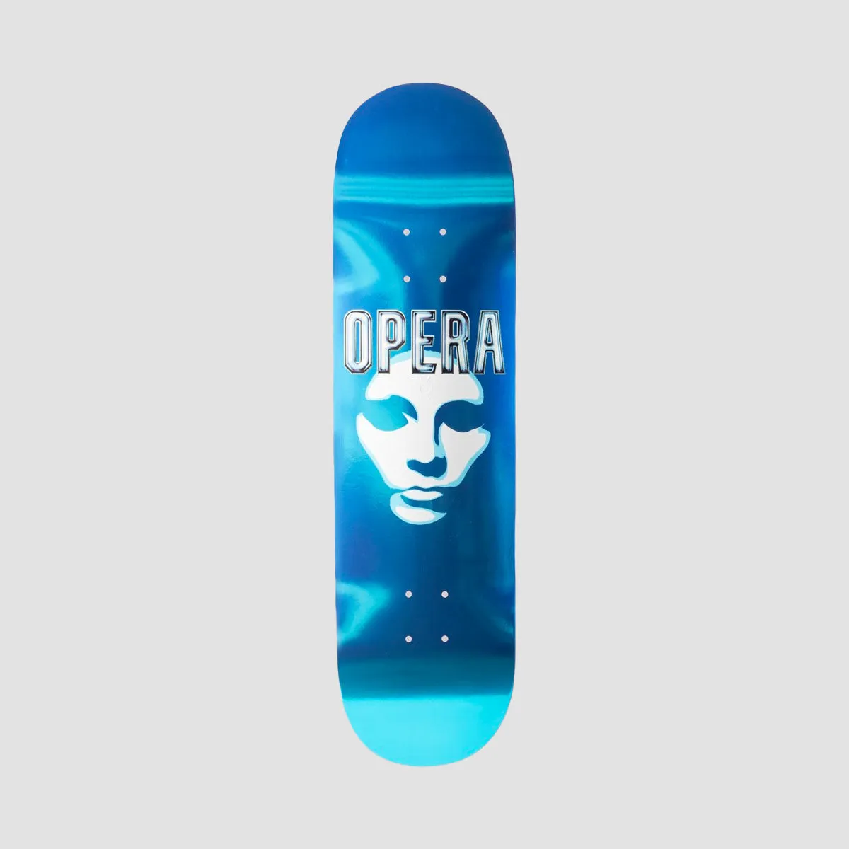 Opera Mask Logo Ex7 Skateboard Deck Blue - 8.25