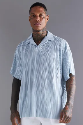 Oversized Pleated Revere Polo