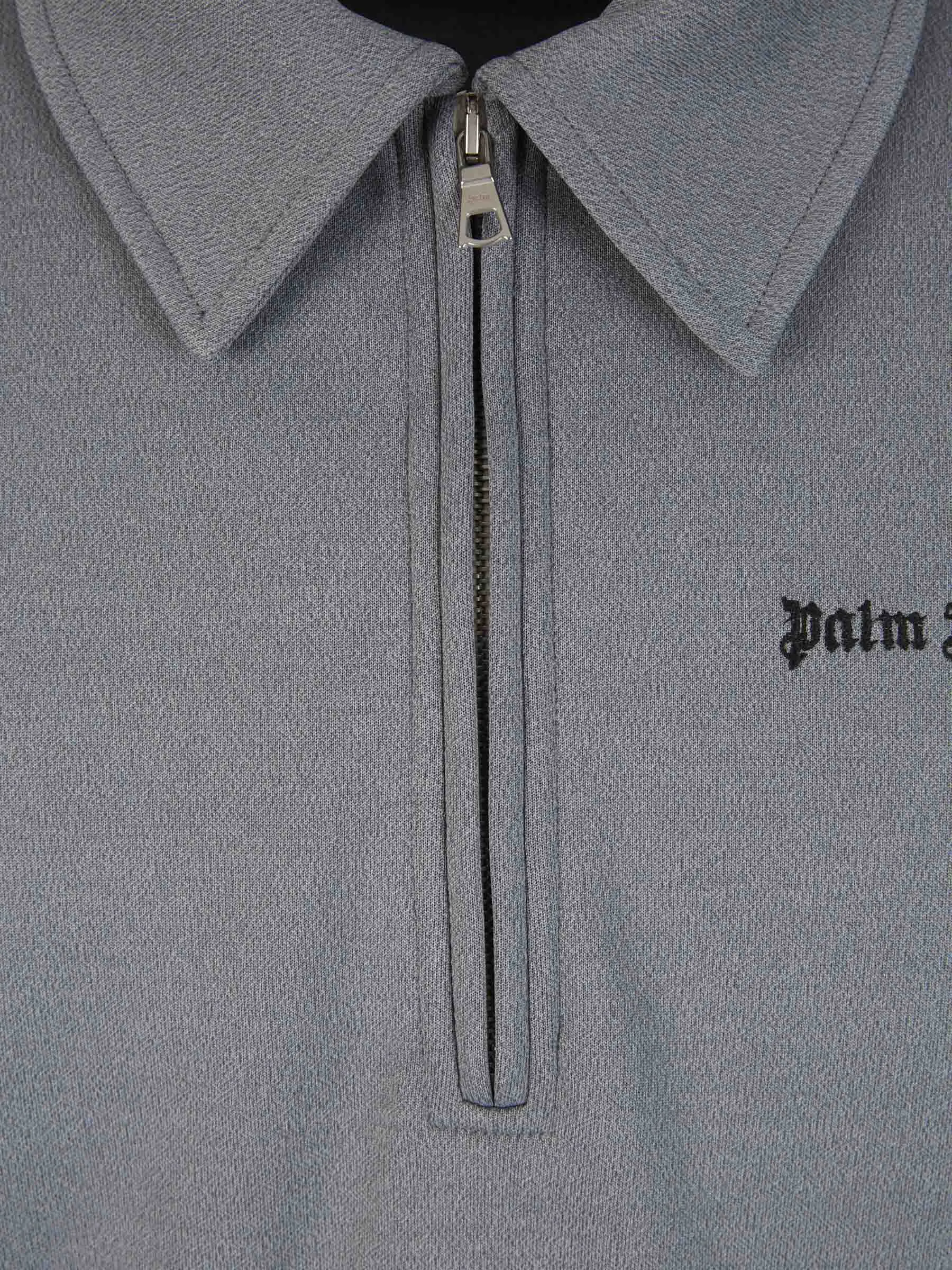 Palm Angels Logo Zipper Polo 