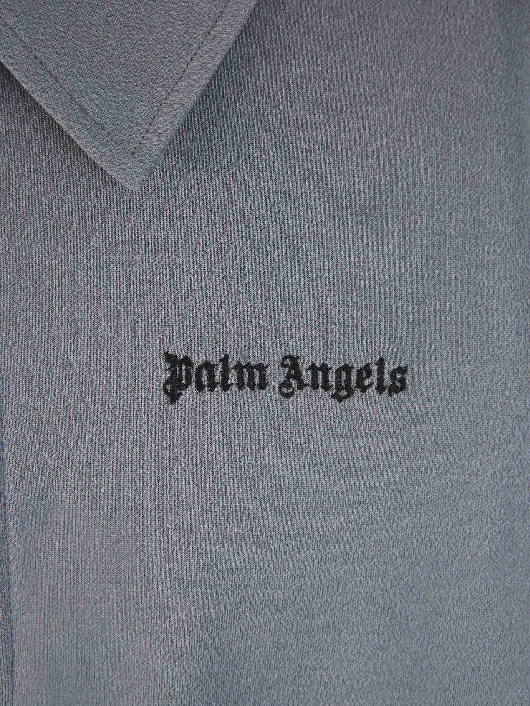 Palm Angels Logo Zipper Polo 