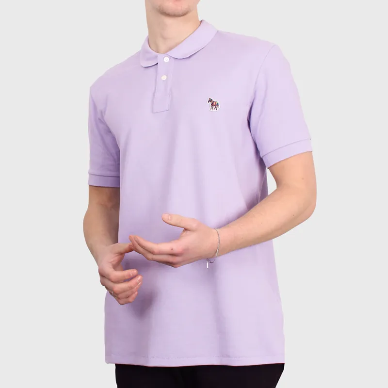 Paul Smith Lilac Zebra Polo Shirt