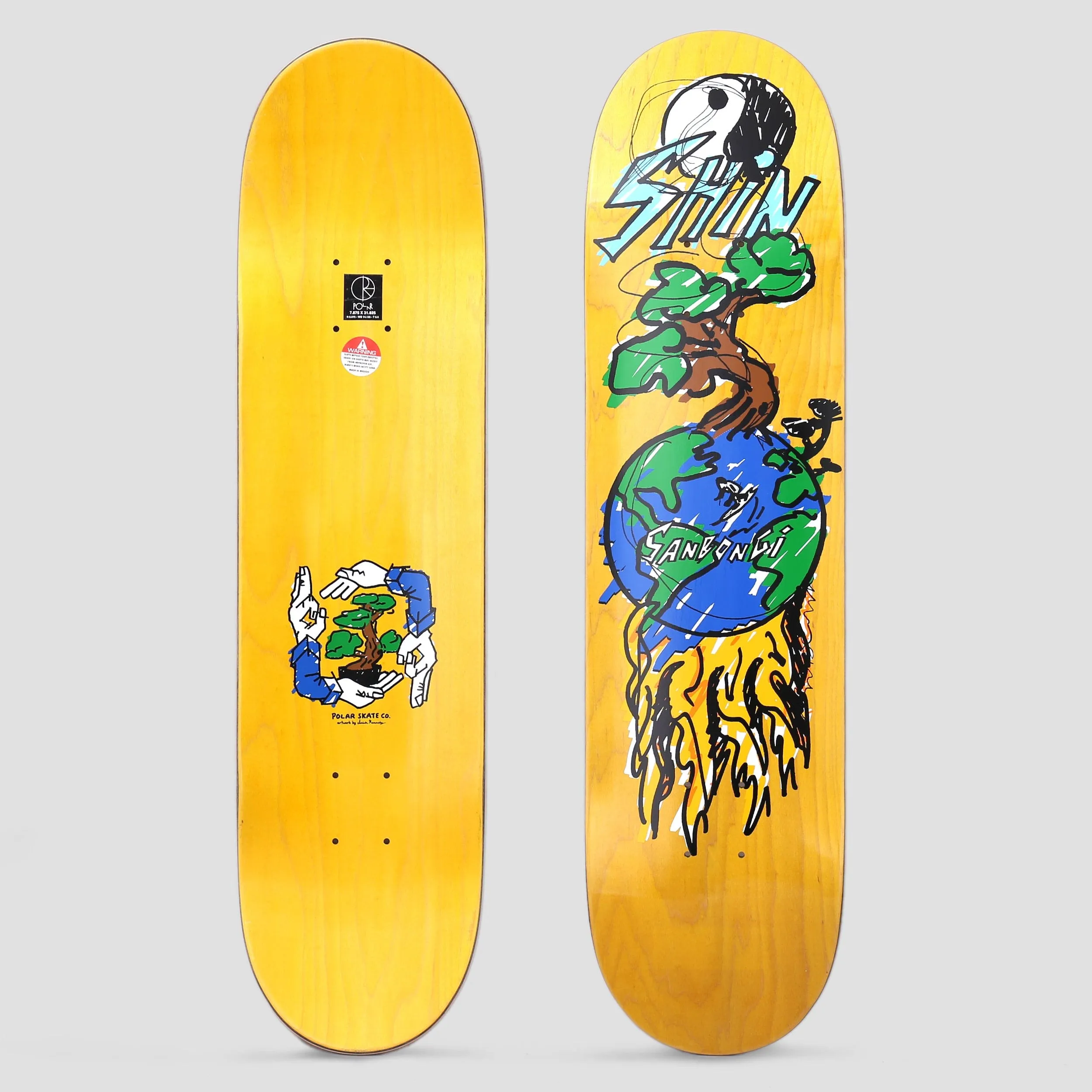 Polar 7.875 Sanbongi Bonzai Ride Skateboard Deck