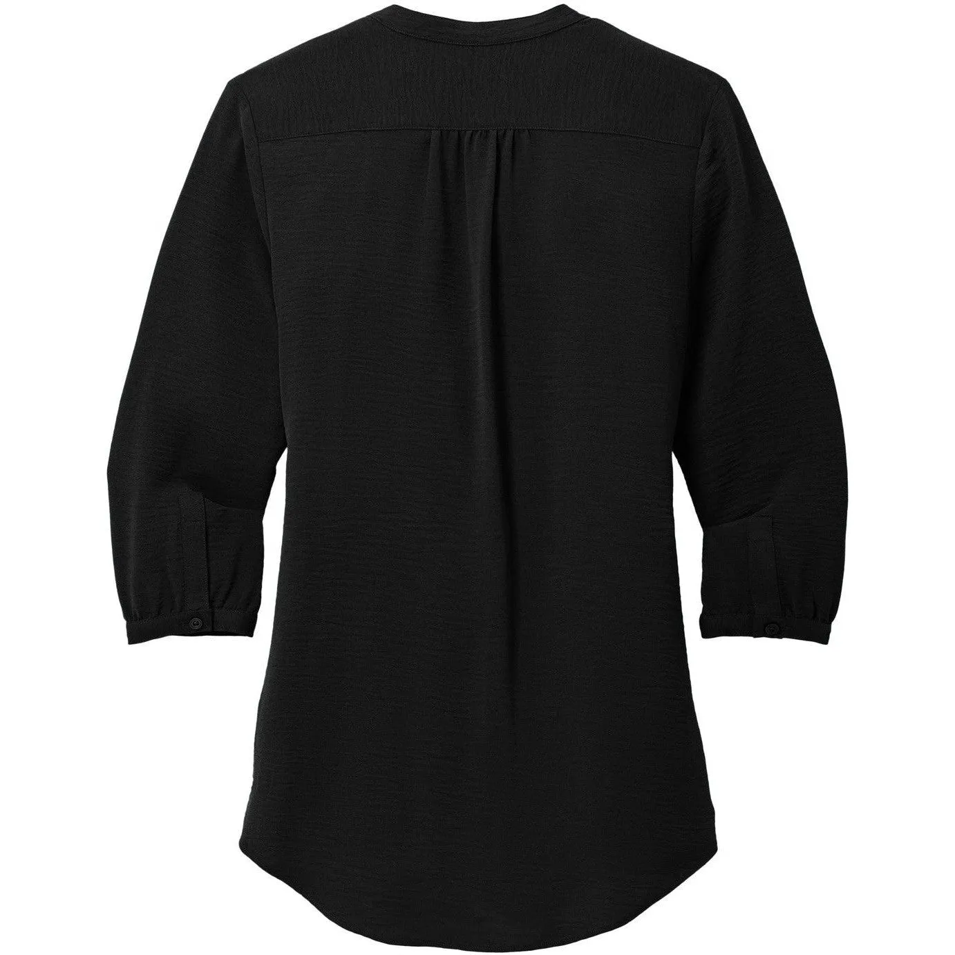 Port Authority Ladies 3/4-Sleeve Textured Crepe Tunic