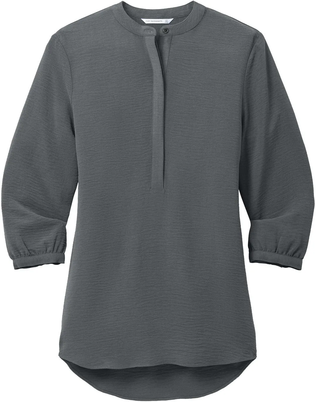 Port Authority Ladies 3/4-Sleeve Textured Crepe Tunic