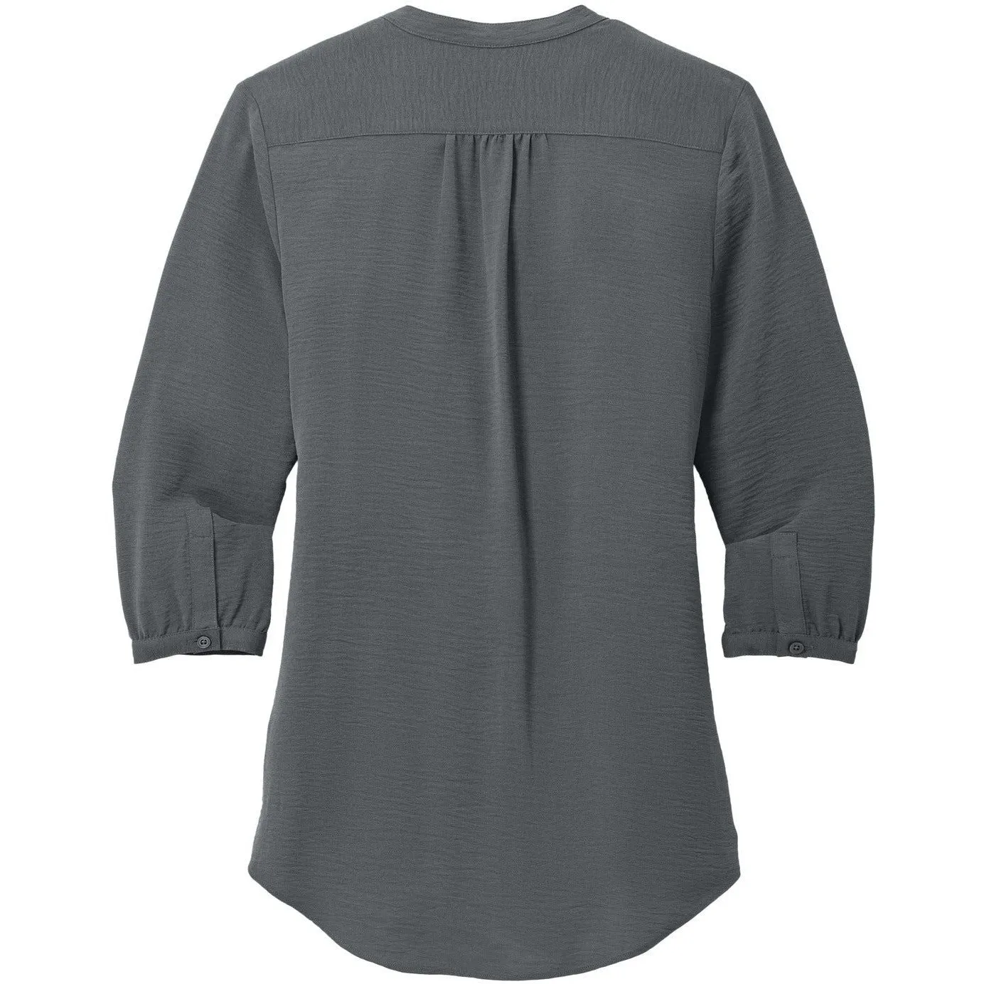 Port Authority Ladies 3/4-Sleeve Textured Crepe Tunic