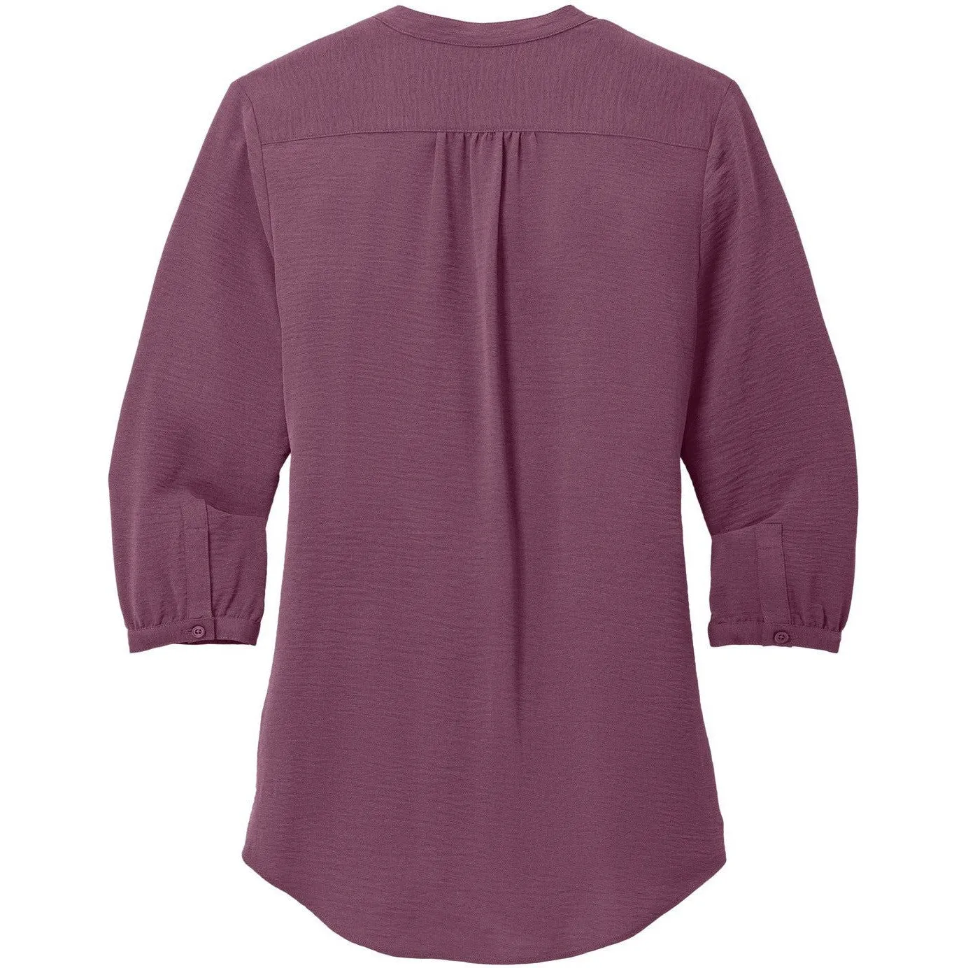 Port Authority Ladies 3/4-Sleeve Textured Crepe Tunic