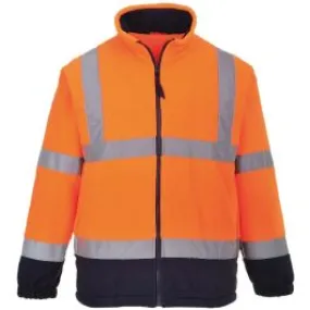 Portwest Mens High Visibility Viz Safety Workwear Fleece Jacket Yellow