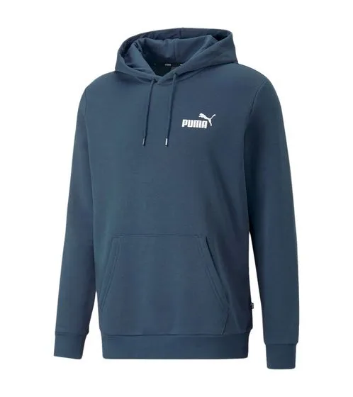 PUMA ESS Logo Men's Stylish Hoodie Cotton Hoodie with Logo on the Chest 679631 Grey, Black, Blue