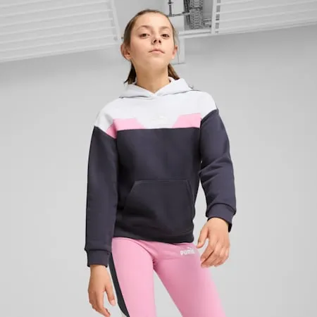 PUMA POWER Hoodie - Girls 8-16 years | Galactic Gray | PUMA Winter Layers | PUMA 