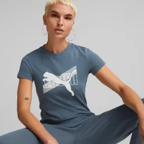 PUMA POWER Women's Graphic Tee | Evening Sky | PUMA Shop All Puma | PUMA 