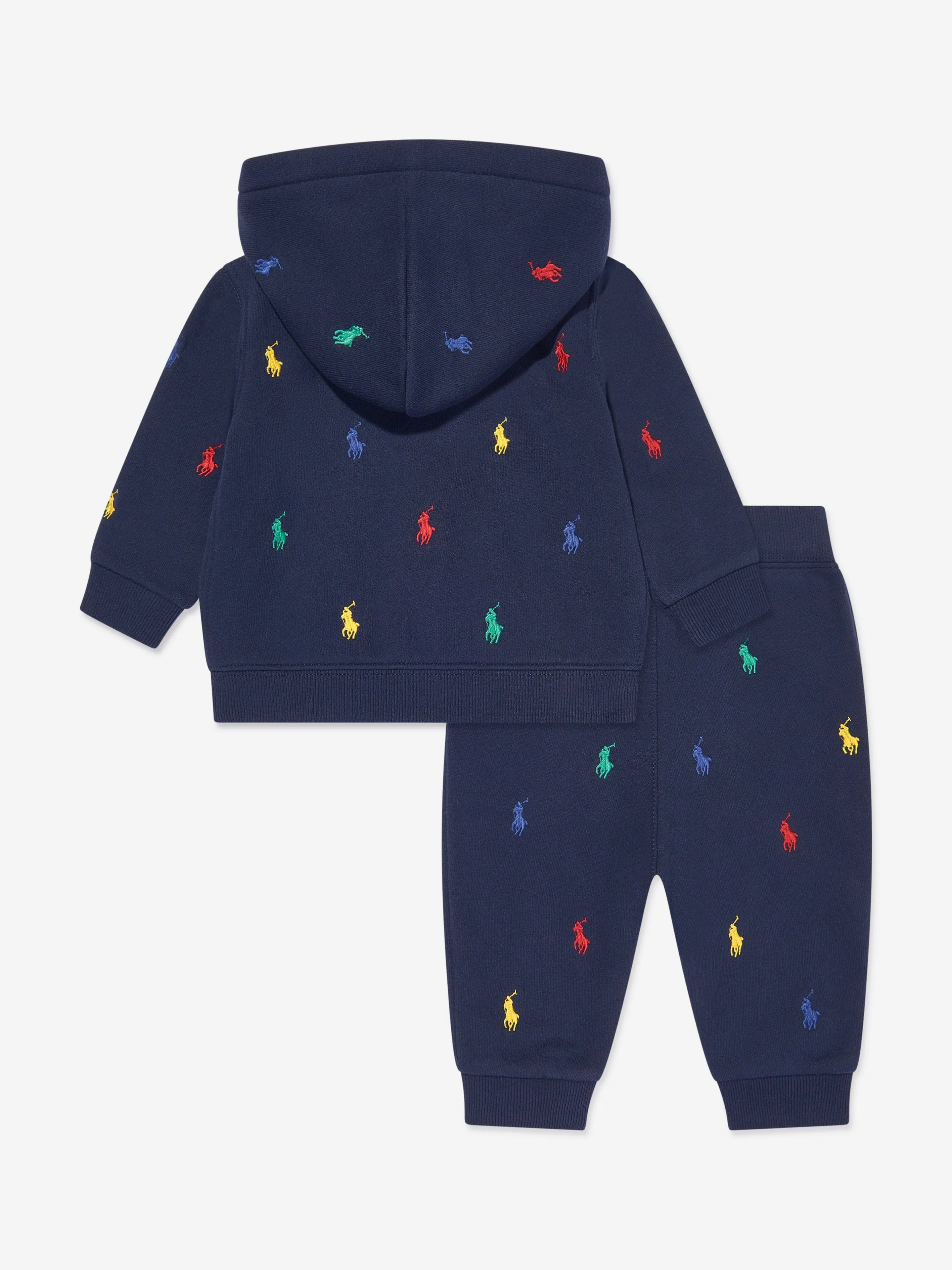 Ralph Lauren Baby Boys Multi Logo Tracksuit in Navy