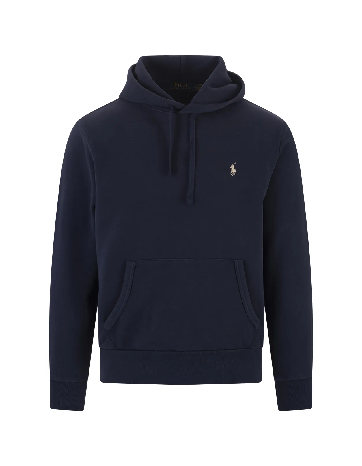 RALPH LAUREN Cruise Navy Cotton Loopback Hoodie