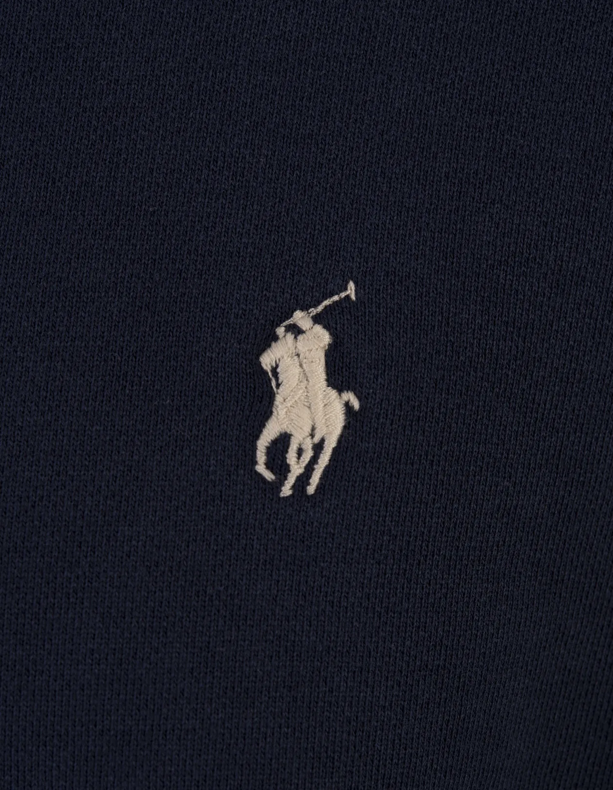 RALPH LAUREN Cruise Navy Cotton Loopback Hoodie