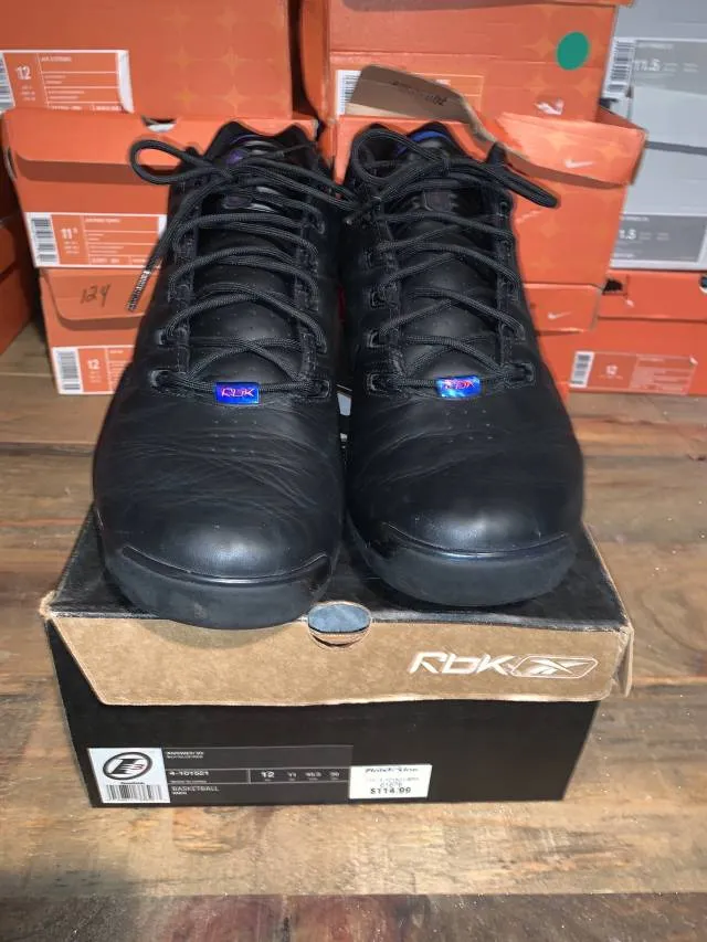 REEBOK ANSWER 7 MID BLACK RED SIZE 12