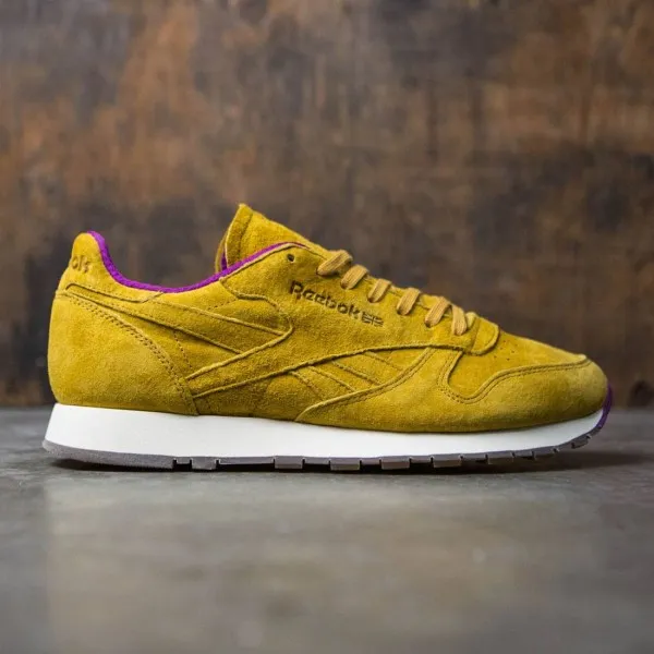 Reebok Men CL Leather - MSP (khaki / fuschia / white)