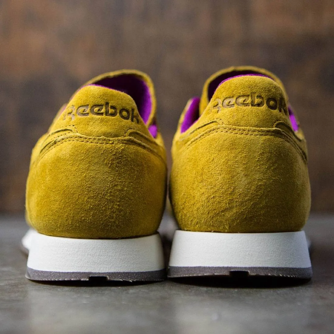 Reebok Men CL Leather - MSP (khaki / fuschia / white)