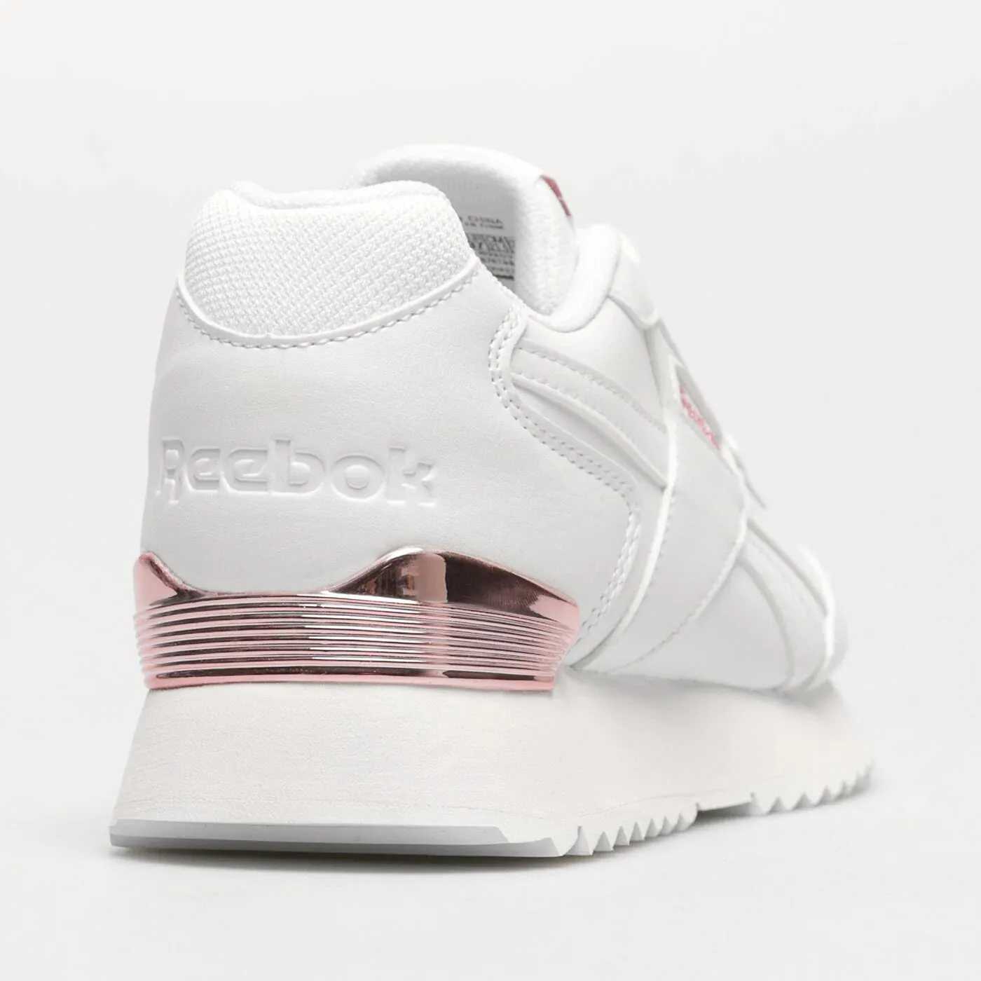 REEBOK WOMENS GLIDE RIPPLE CUP - WHITE/WHITE/ROSE GOLD