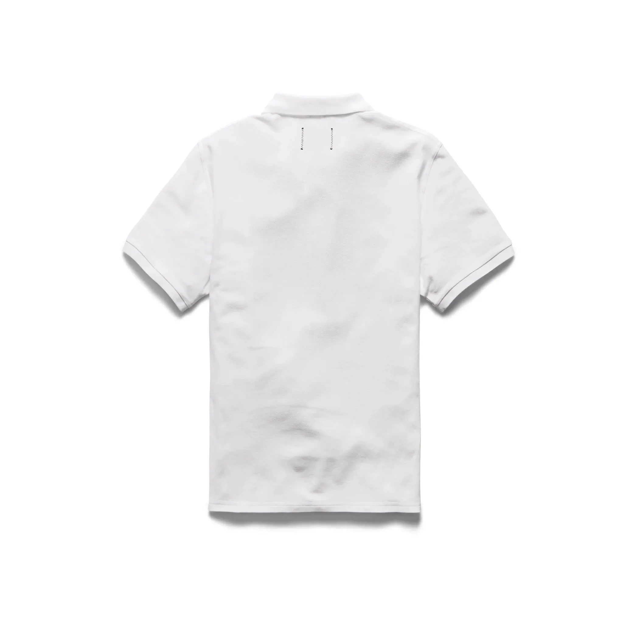 Reigning Champ   Classic Pique Polo White